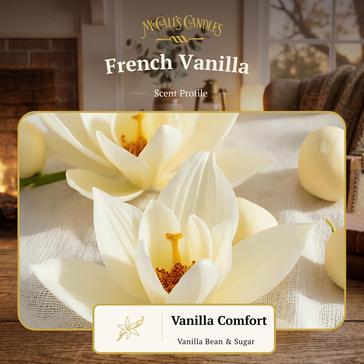 16 oz Two-Wick Vanilla Scented Candle K7601