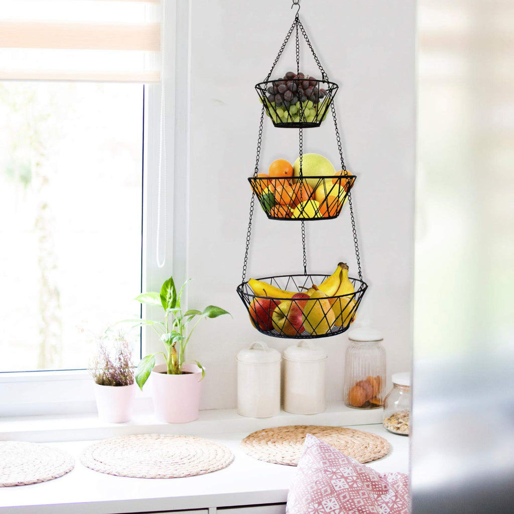 3 Tier Hanging Kitchen Fruit Basket A2955