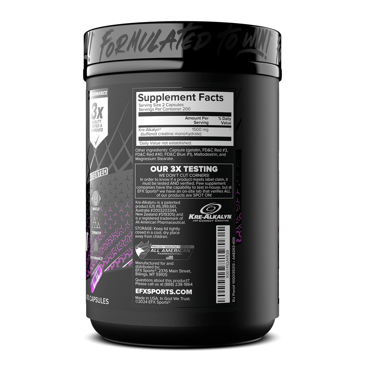 Creatine Monohydrate Capsules Y2788