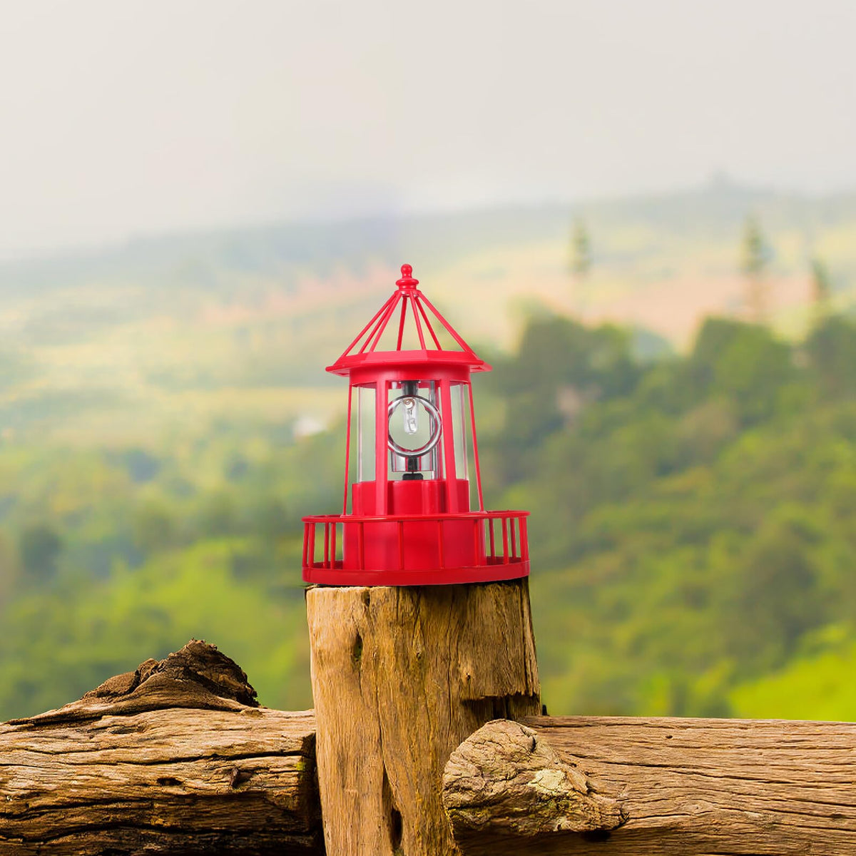 Solar Rotating Lighthouse Landscape Light K77313