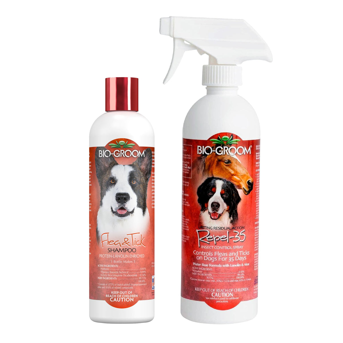 Flea & Tick Dog Shampoo & Repel Spray J490267