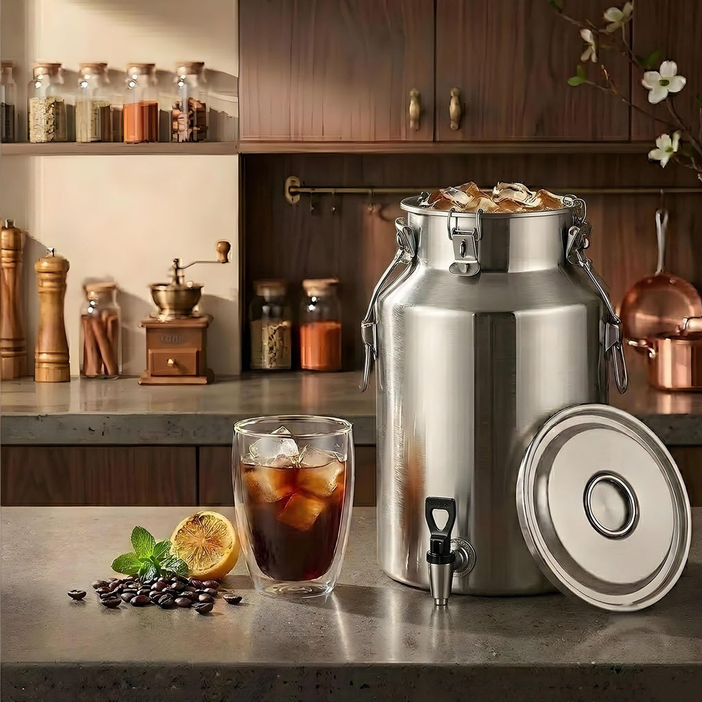 Food Grade Stainless Steel Milk Can with Sealed Lid B623035