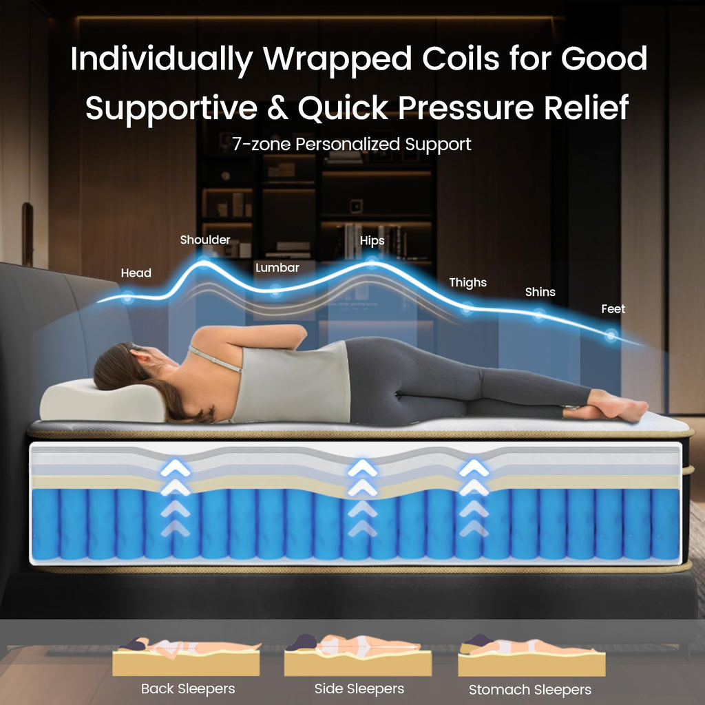Full Size 8 Inch Gel Memory Foam Hybrid Mattress M832804