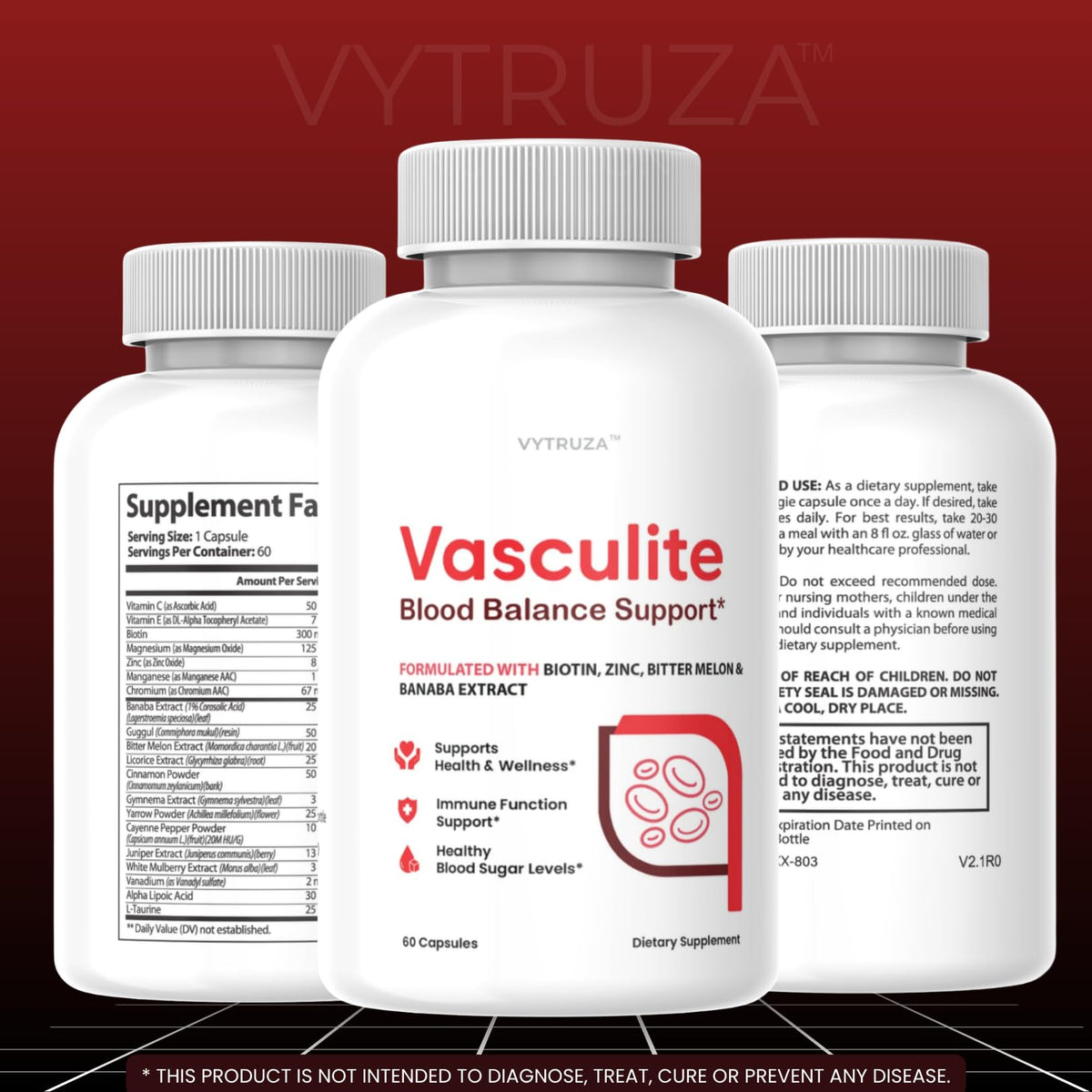 60 Capsules Blood Flow Support Supplement H80390