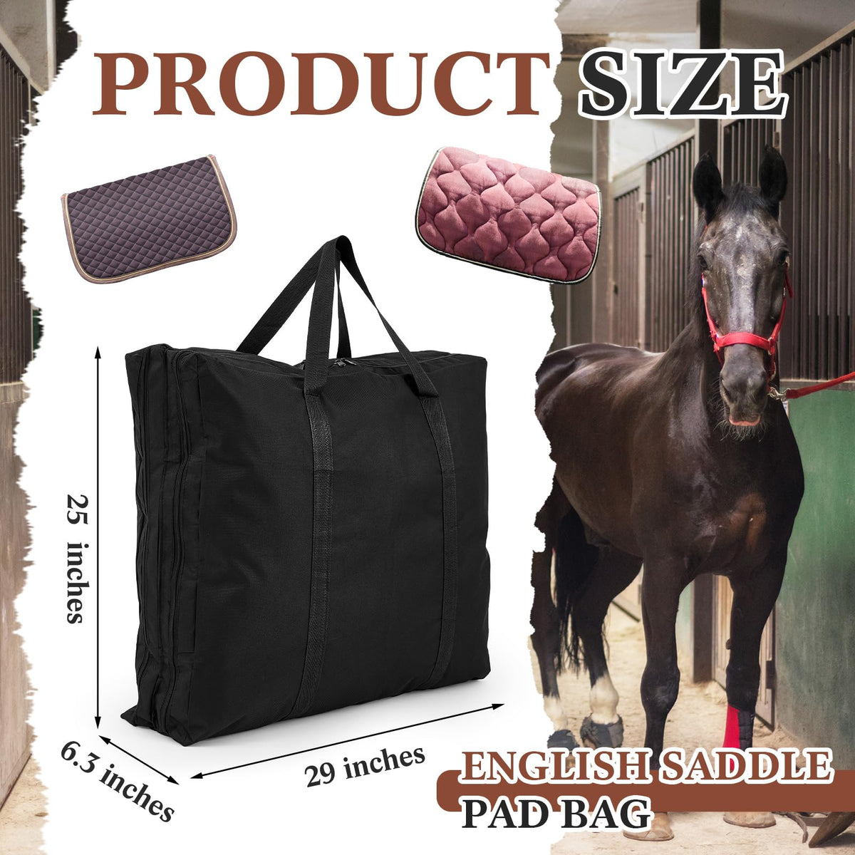 Saddle Pad Bag with Multiple Compartments P992335