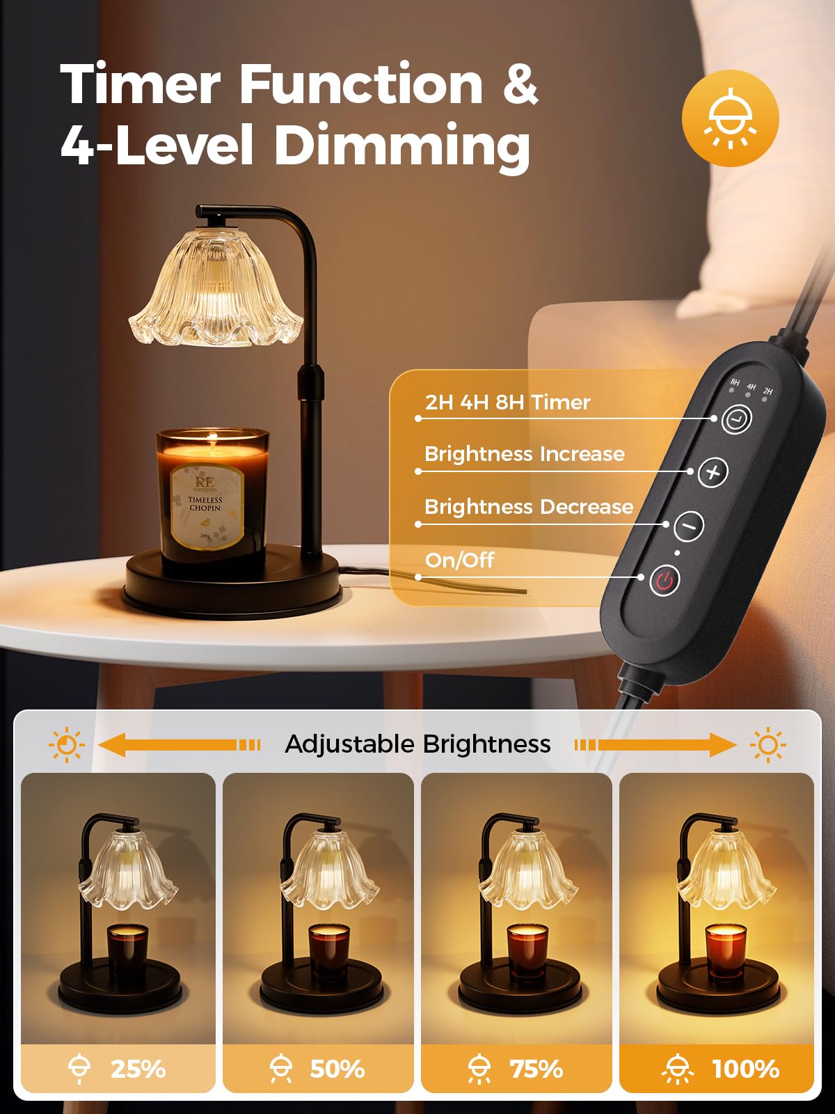 Candle Warmer Lamp with Timer K4644