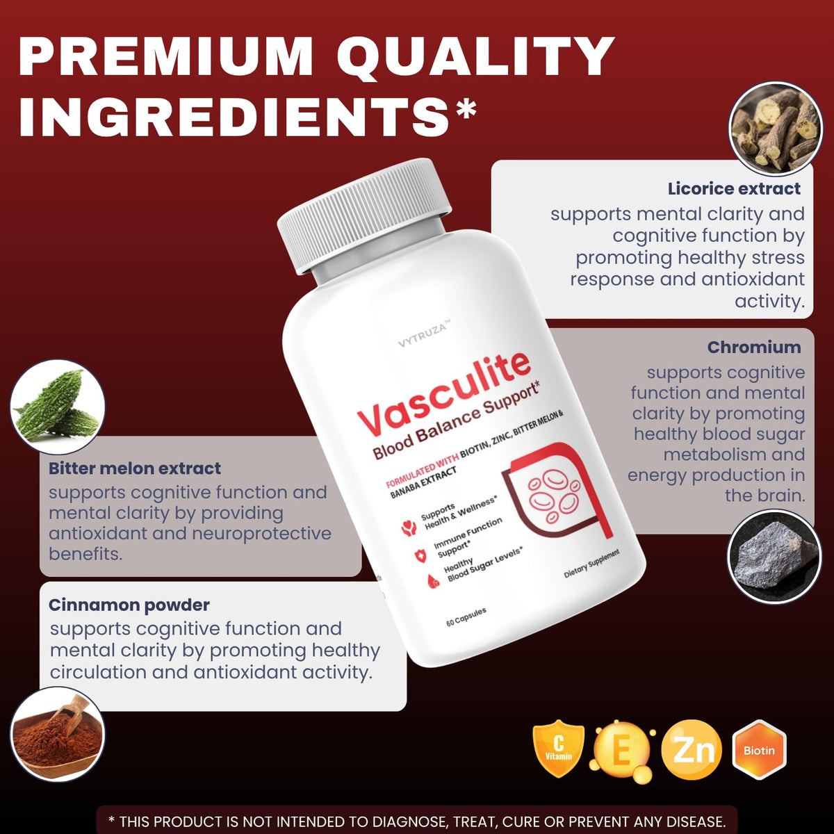 60 Capsules Blood Flow Support Supplement H80390