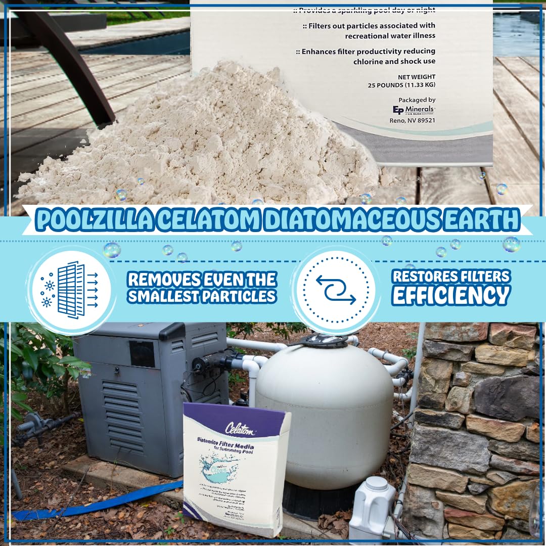 25LB Diatomaceous Earth Pool Filter Aid L438