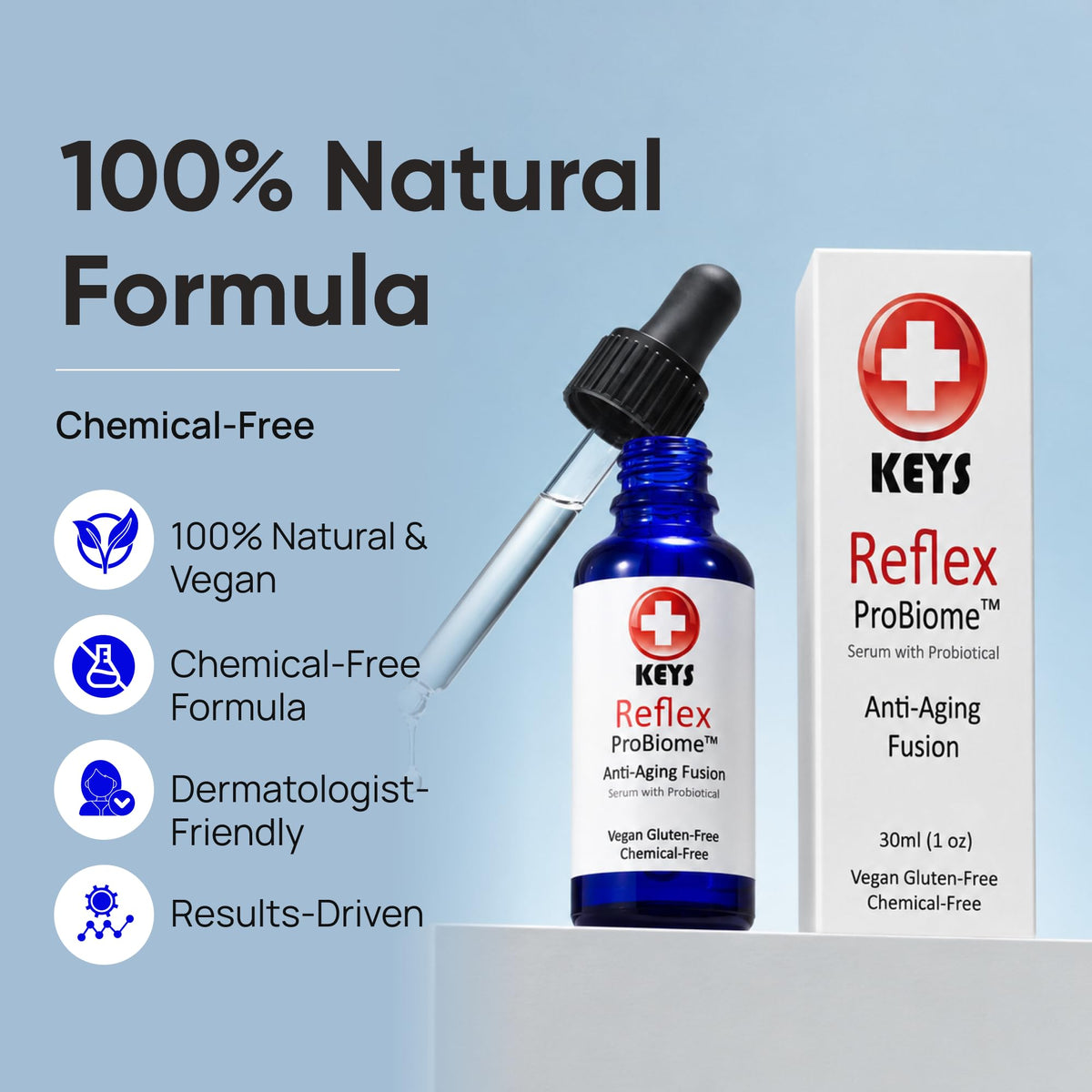 Anti-Aging Face Serum Organic Botanical Oils 1 oz S3911