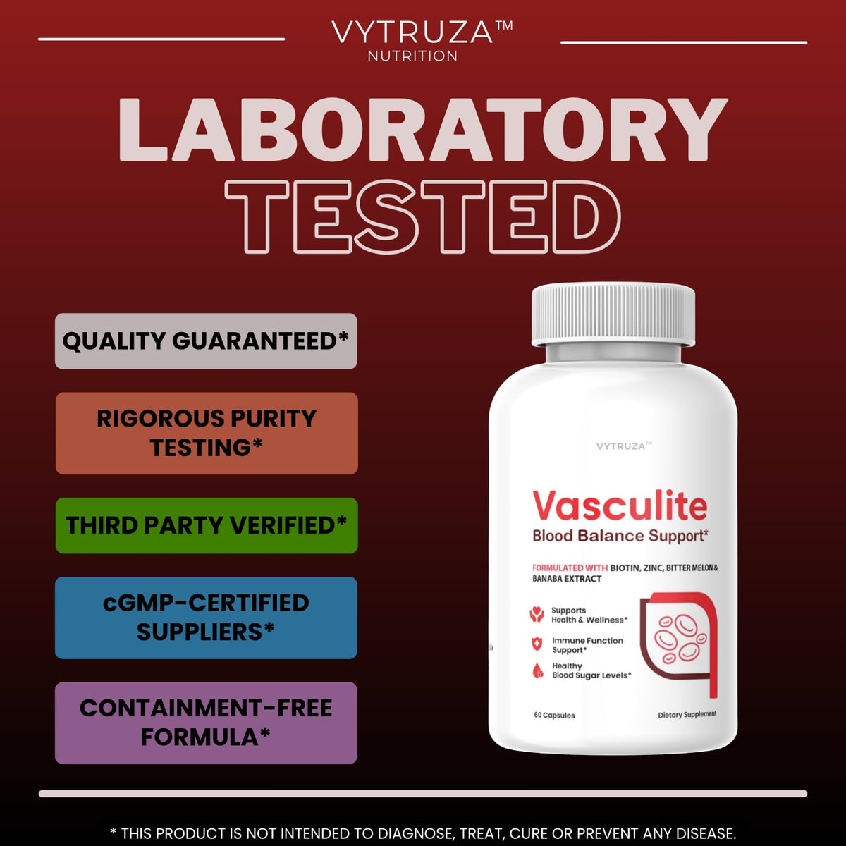 60 Capsules Blood Flow Support Supplement H80390