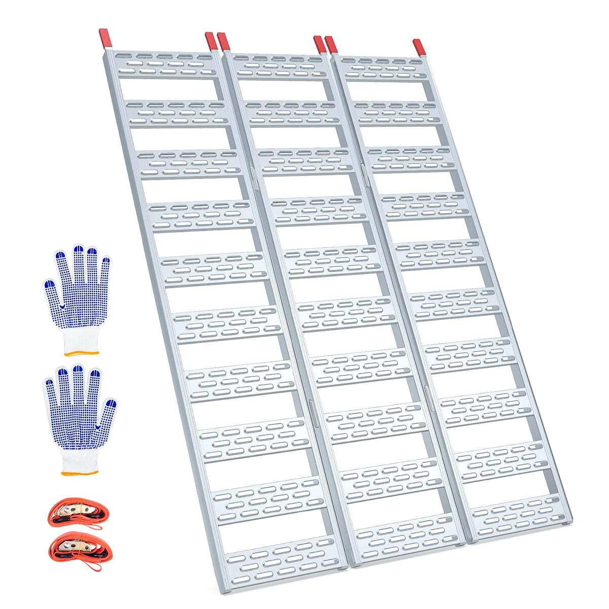 Aluminum Tri-Folding Truck Ramps 1600Lbs Max C7975