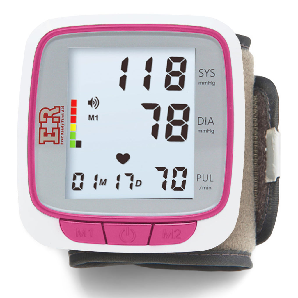 Pink Wrist Blood Pressure Monitor D7573