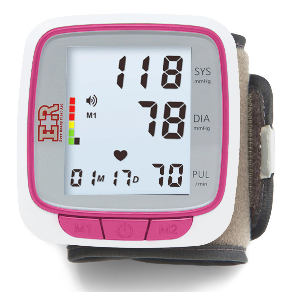 Pink Wrist Blood Pressure Monitor D7573