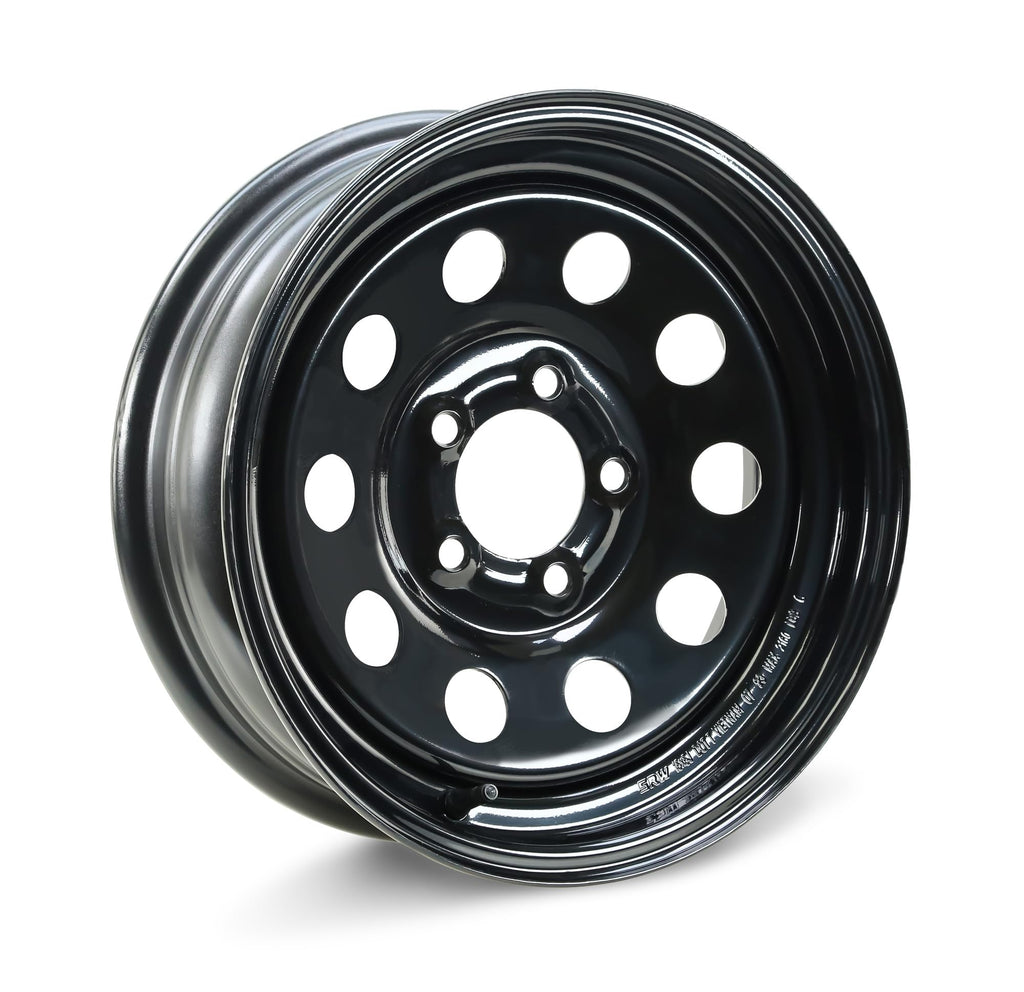 15 x 5 Trailer Wheel 5 Lug on 5" Bolt Pattern Black D18365