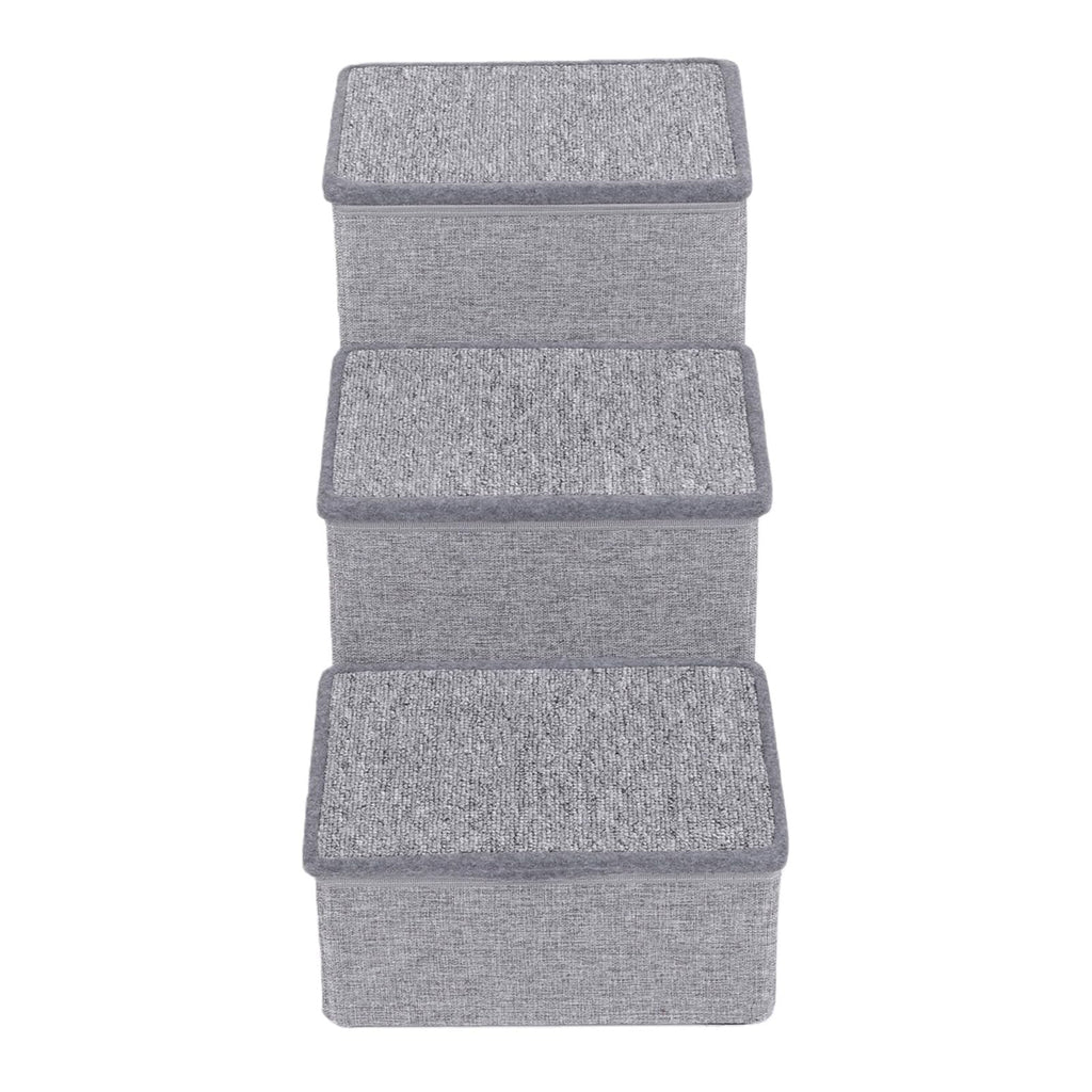 Foldable 3 Step Dog Stairs with Storage B35289
