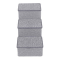 Foldable 3 Step Dog Stairs with Storage B35289