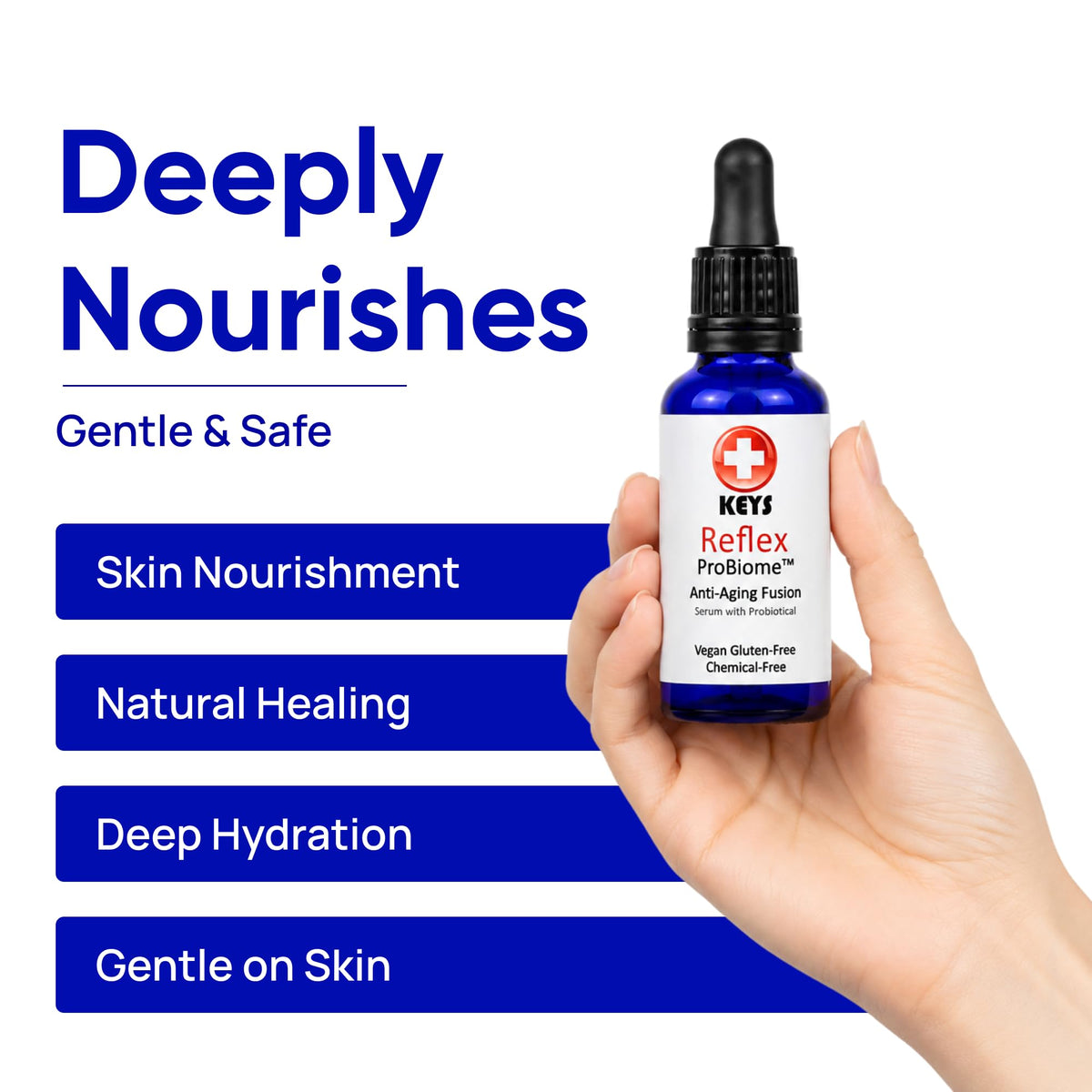 Anti-Aging Face Serum Organic Botanical Oils 1 oz S3911
