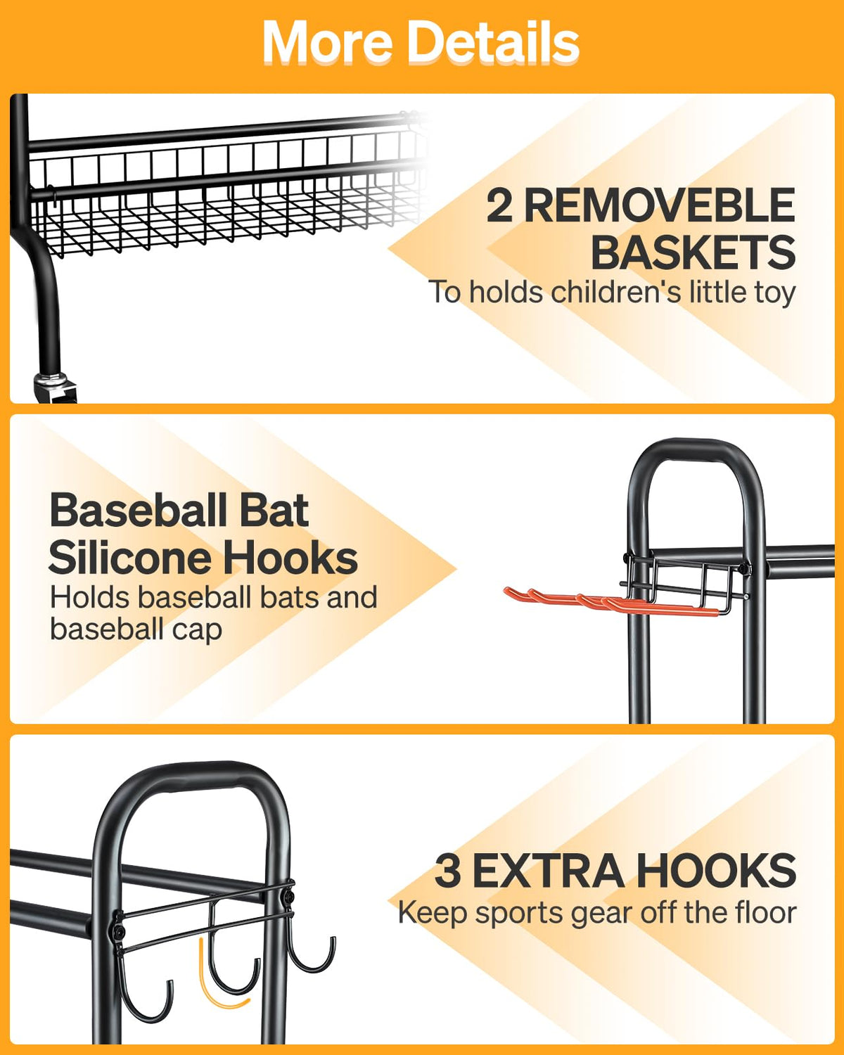 4 Tier Basketball Rack with Wheels M85037