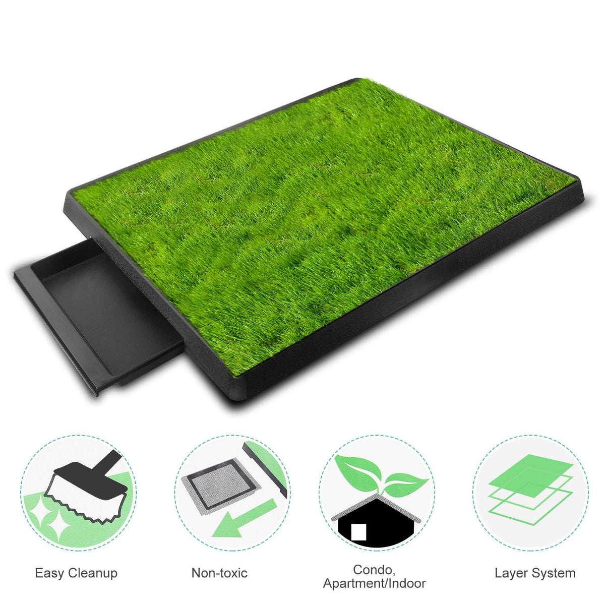 Indoor Dog Potty Grass Pad with Tray G5646