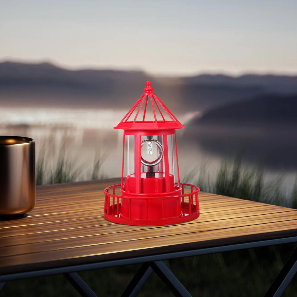 Solar Rotating Lighthouse Landscape Light K77313