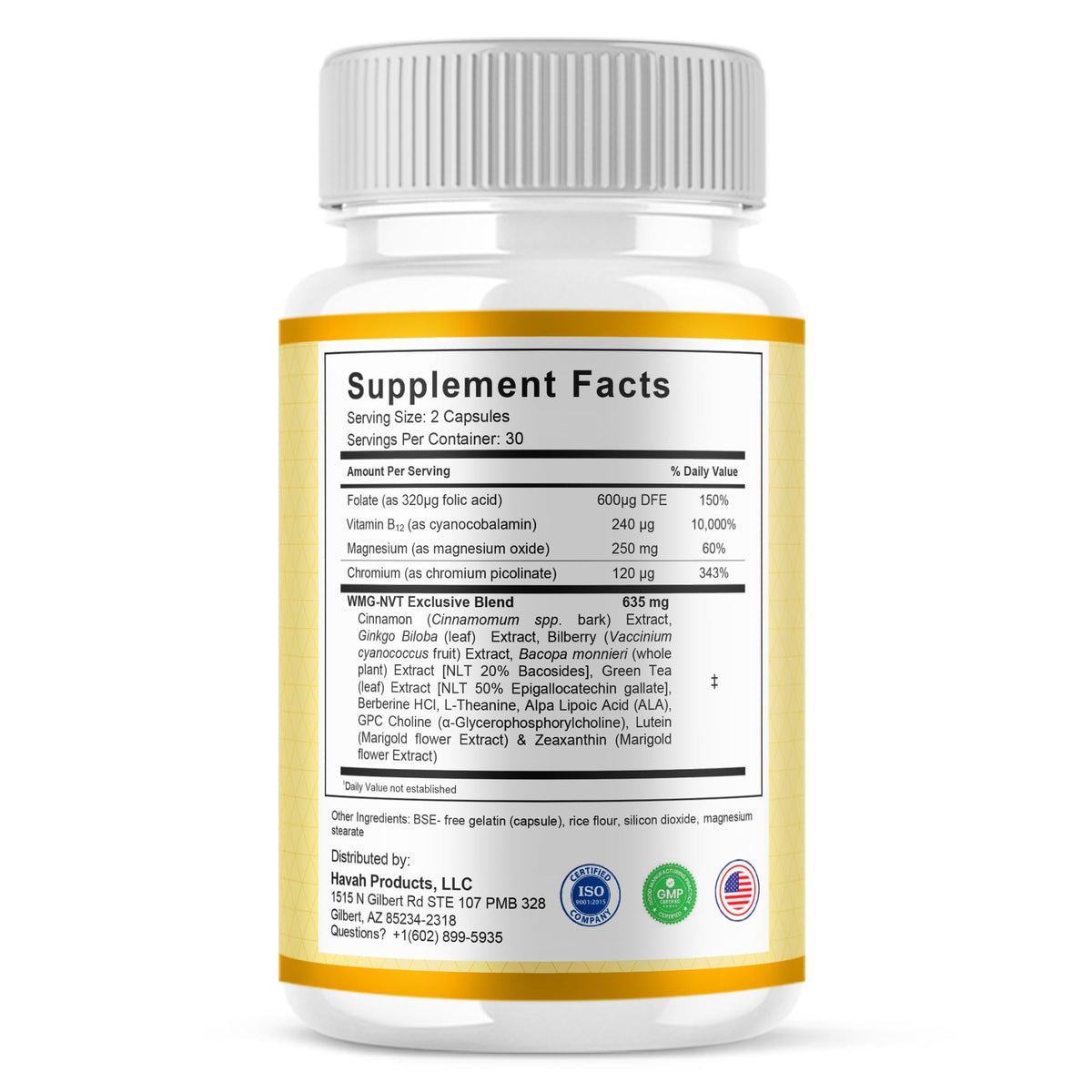 5 Pack 300 Capsules Blood Support P865