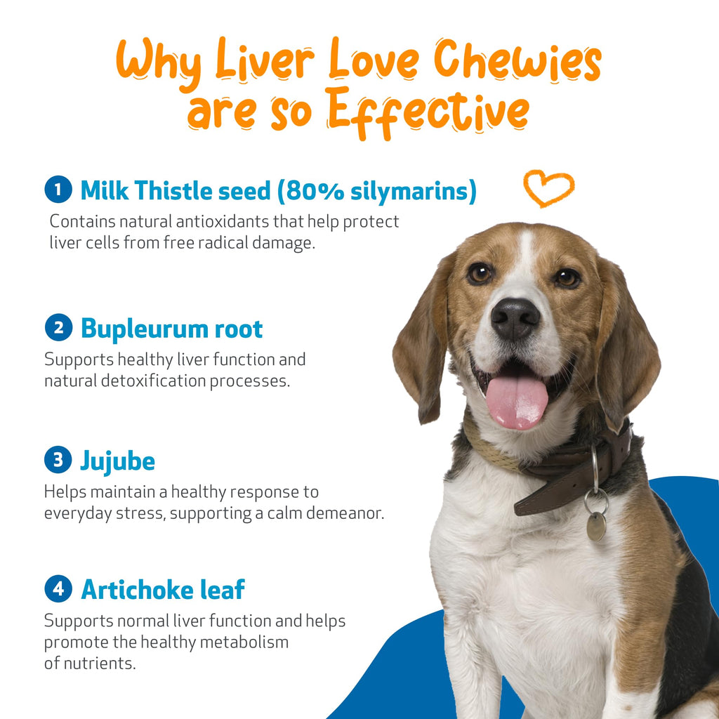 Liver Support Chewies for Dogs, 90 Ct T999