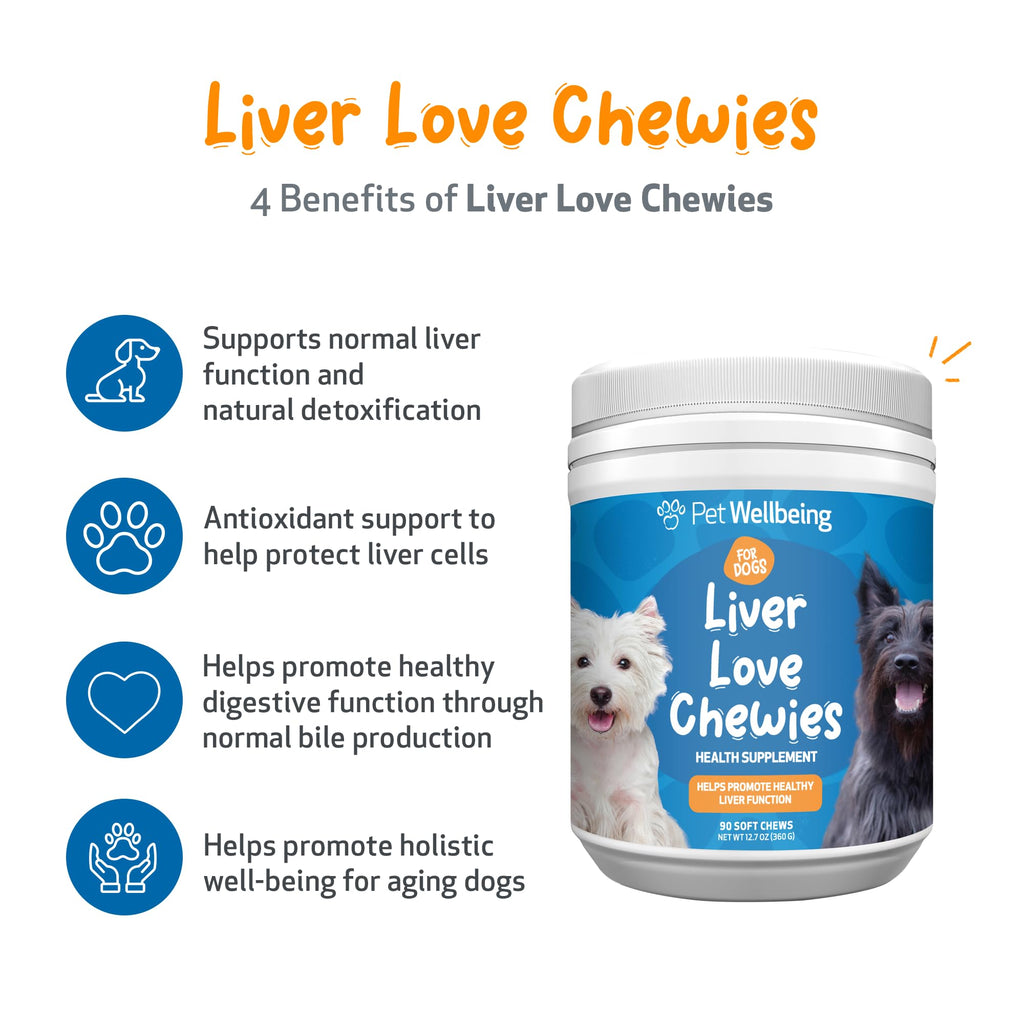 Liver Support Chewies for Dogs, 90 Ct T999