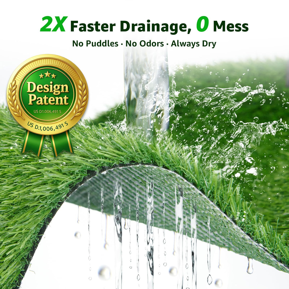 Artificial Grass Pee Pads 20"x 25" 2 Pack J6247