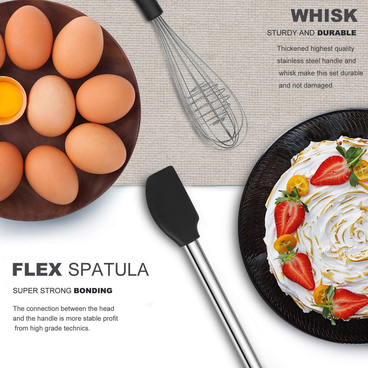 Silicone and Stainless Steel Kitchen Utensil Set Q710