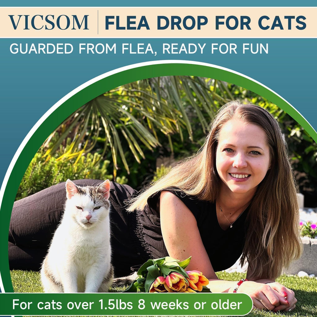 Cat Flea and Tick Treatment, 6 Doses V7557