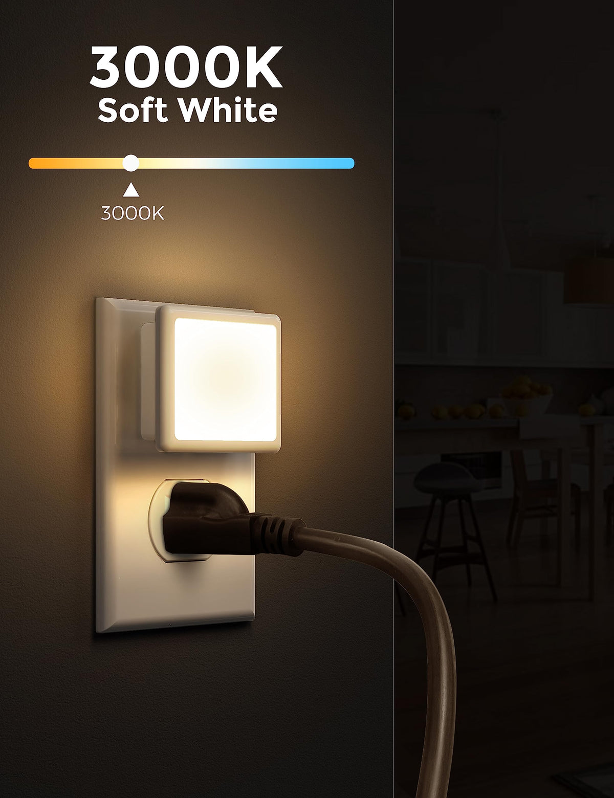 0.3W Plug in Night Lights 2-Pack K61380