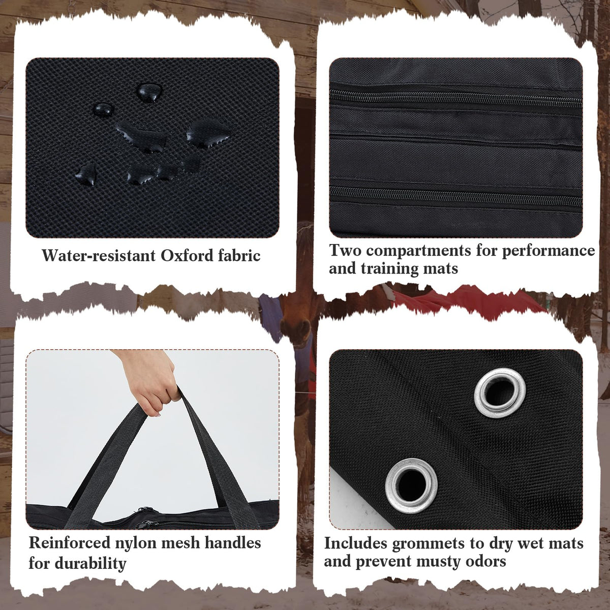 Saddle Pad Bag with Multiple Compartments P992335