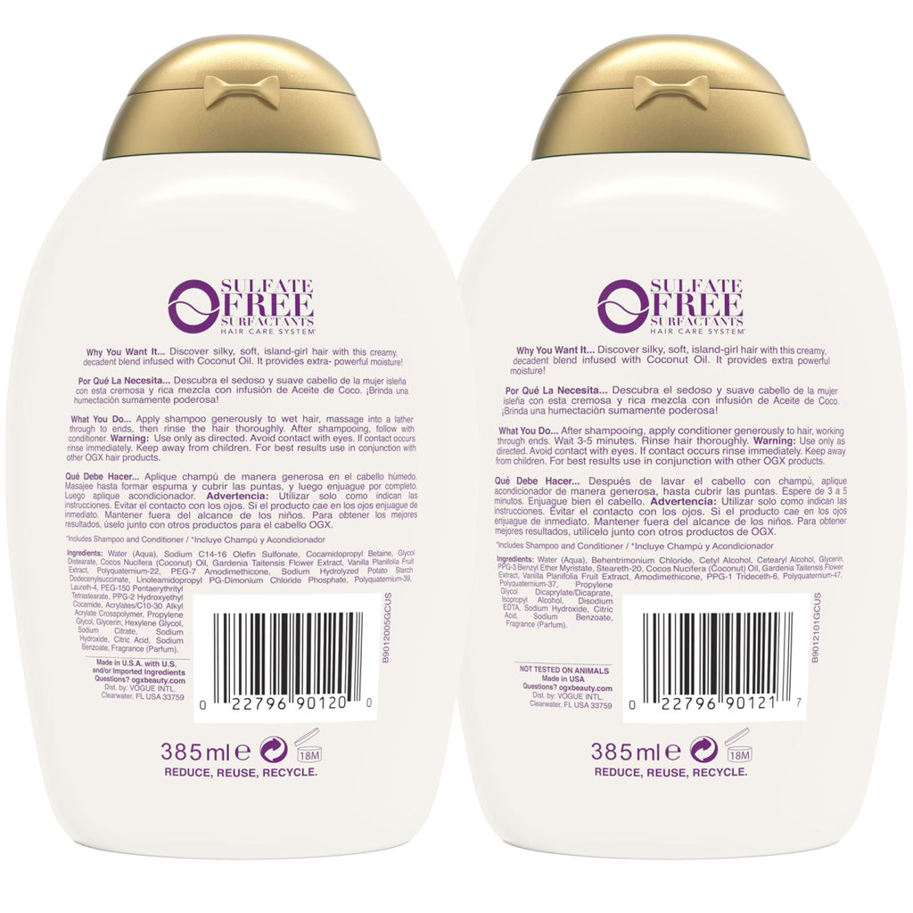 Coconut Oil Shampoo & Conditioner Set R323906