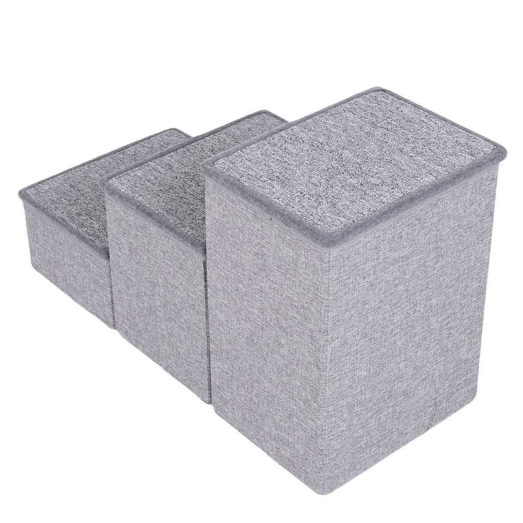 Foldable 3 Step Dog Stairs with Storage B35289
