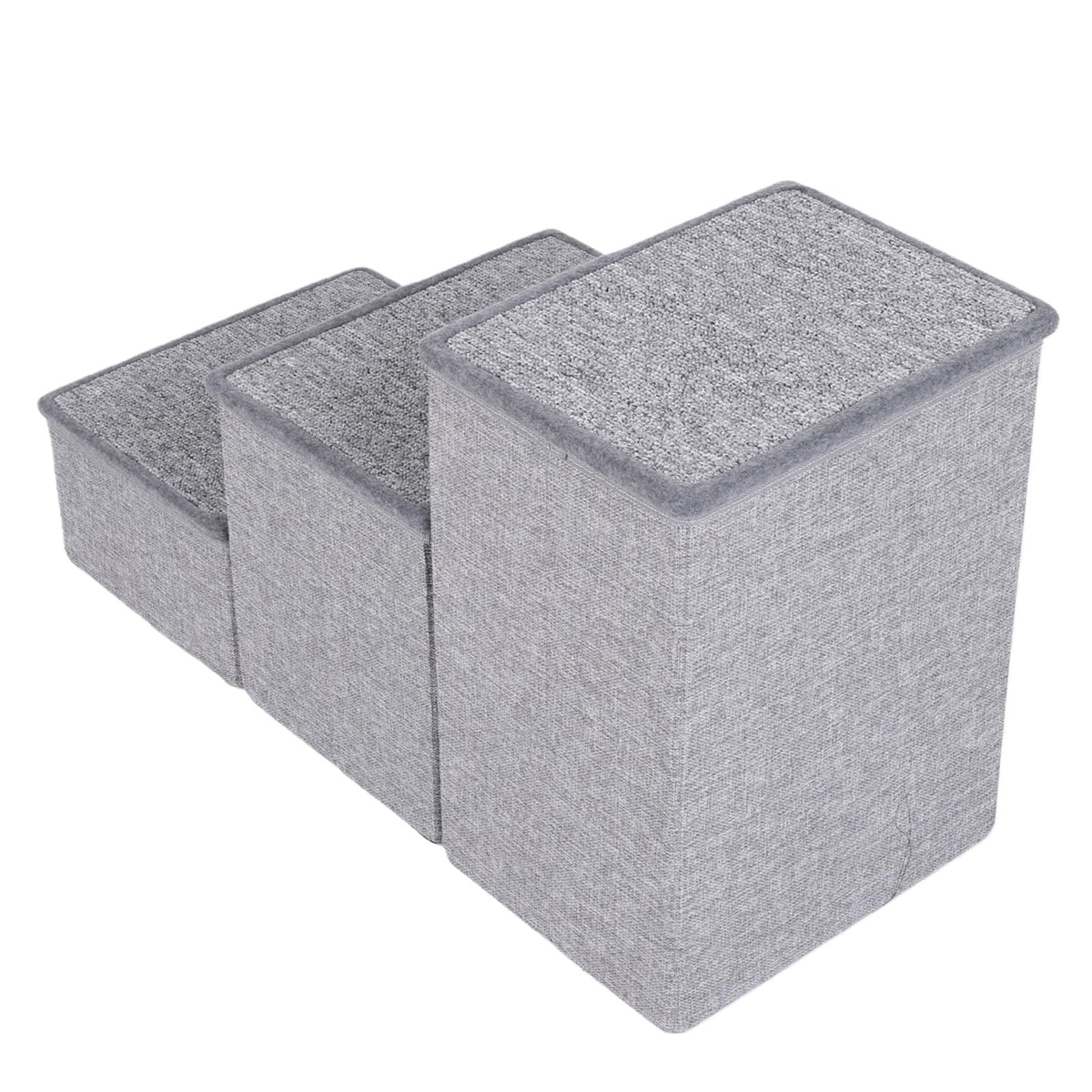 Foldable 3 Step Dog Stairs with Storage B35289