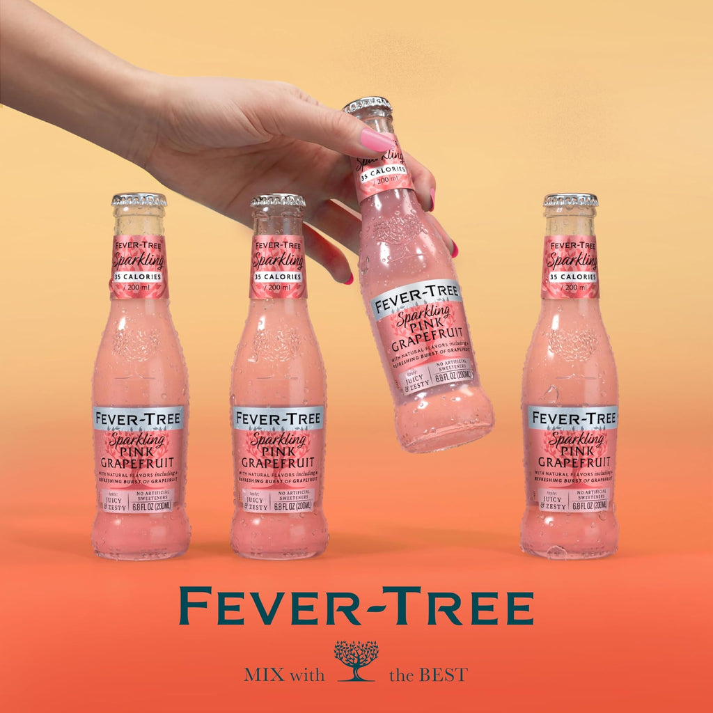 Sparkling Pink Grapefruit Soda Mixer, 24 Pack, 6.8 Fl Oz Bottles I436