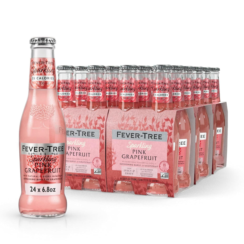 Sparkling Pink Grapefruit Soda Mixer, 24 Pack, 6.8 Fl Oz Bottles I436