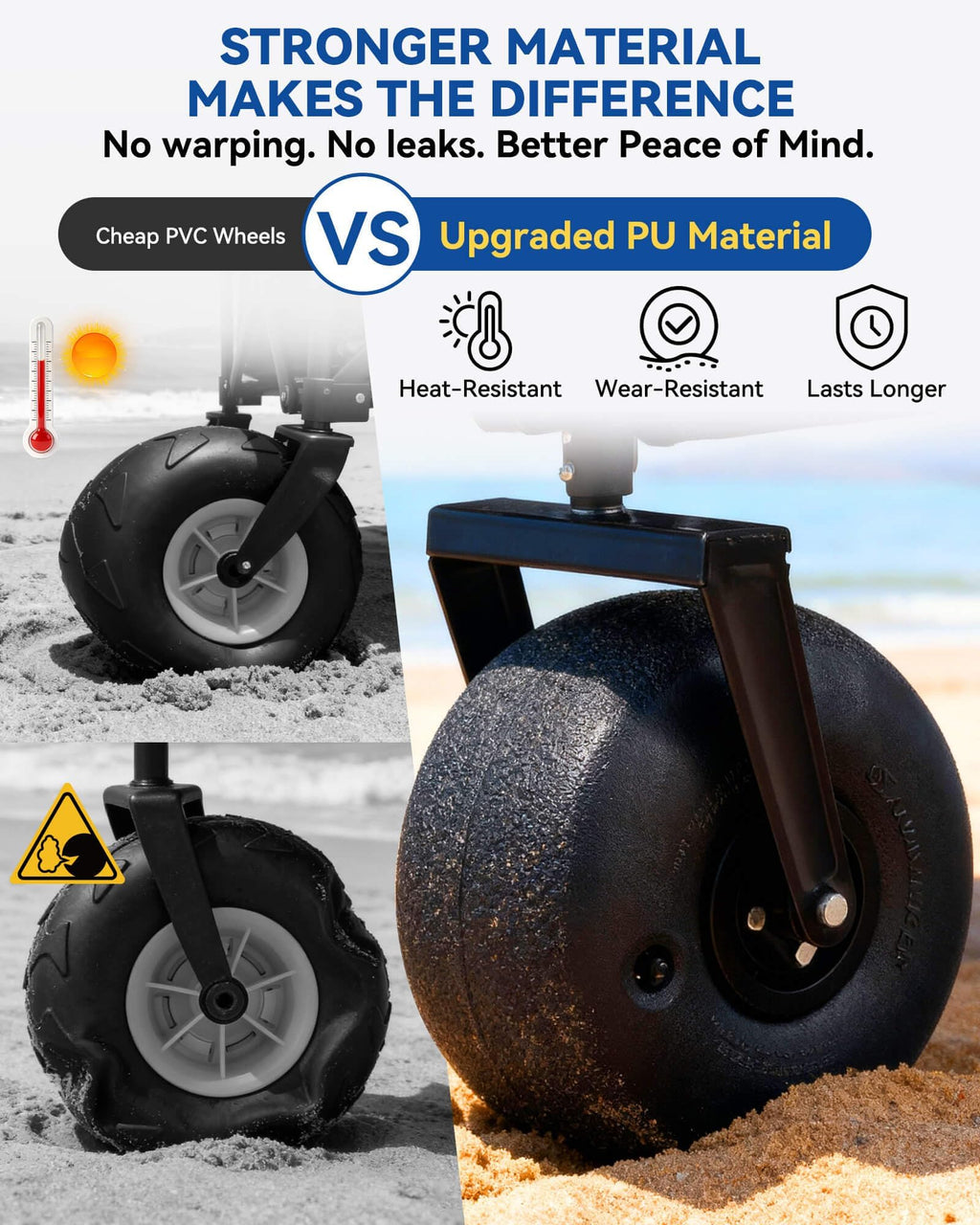 Collapsible Beach Wagon with Balloon Wheels N7555