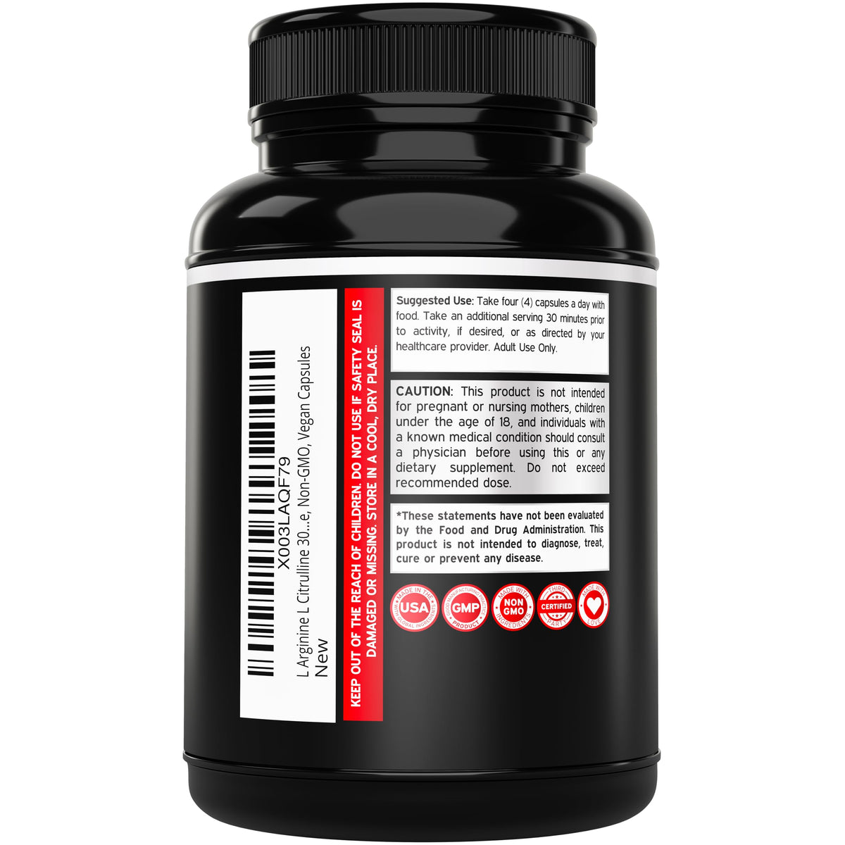 L Arginine L Citrulline 3000mg 240 Capsules E58787