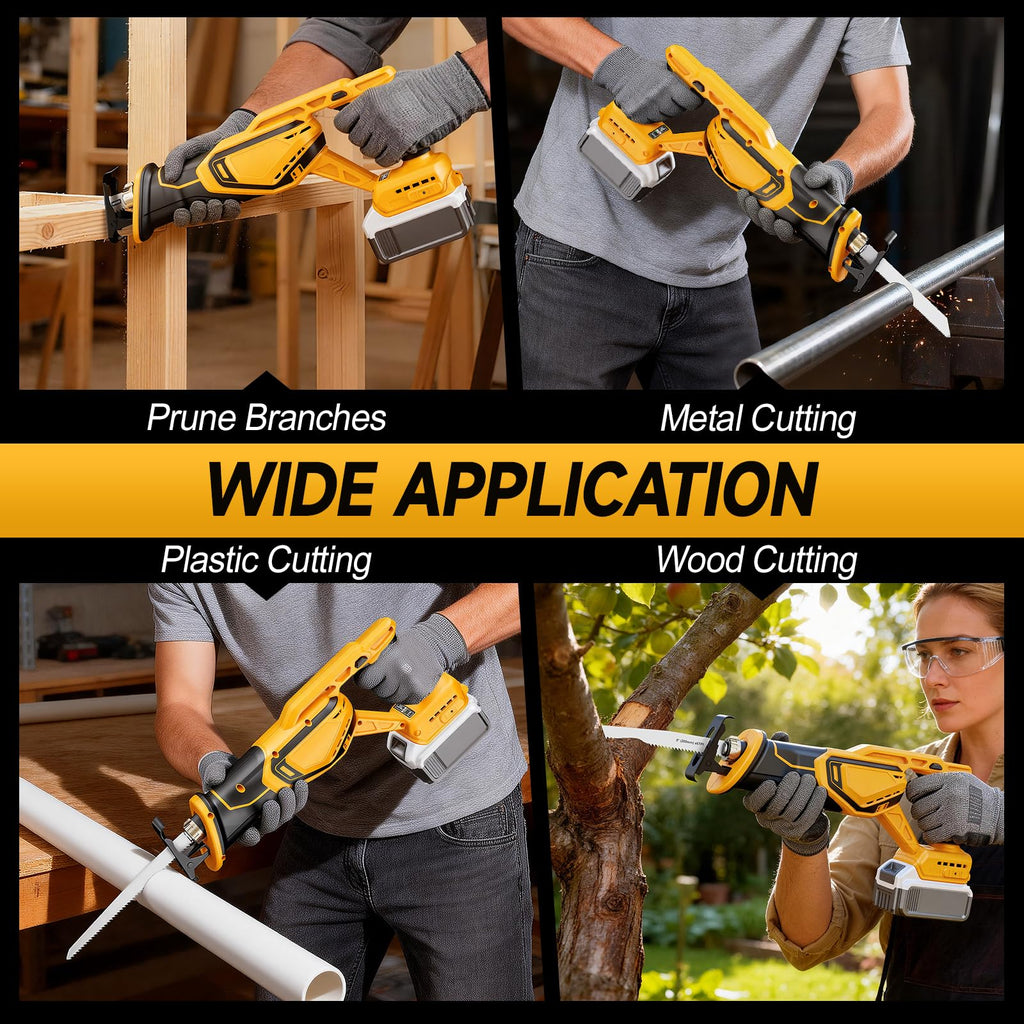 Cordless Brushless Reciprocating Saw with 8 Blades T103588