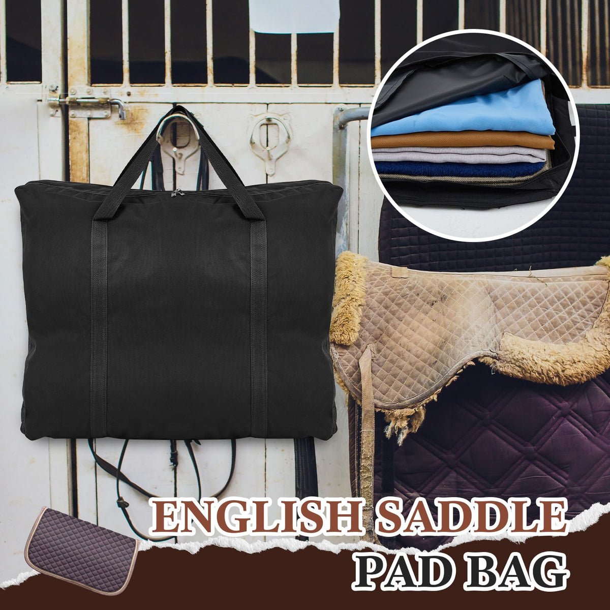 Saddle Pad Bag with Multiple Compartments P992335