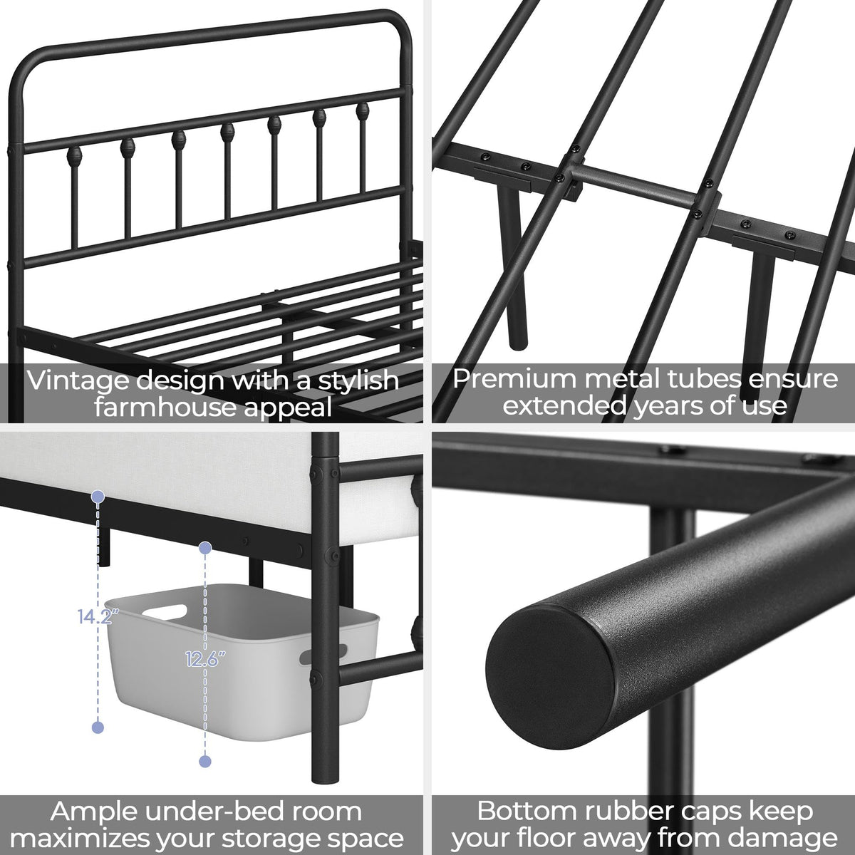 Queen Metal Platform Bed Frame R54915