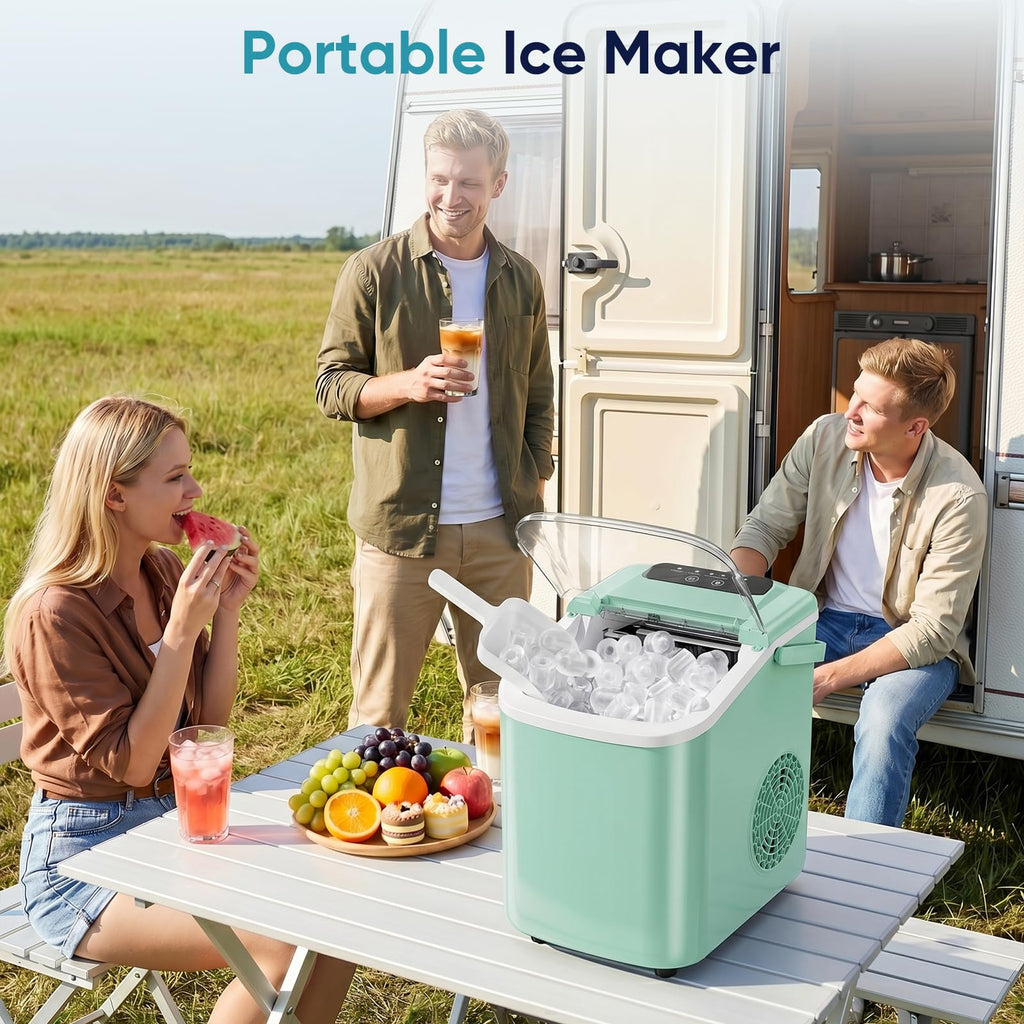 Countertop Ice Maker with Basket and Scoop, 26lbs Daily O710450