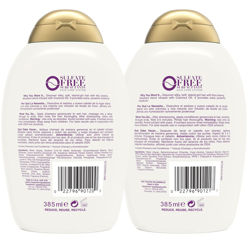 Coconut Oil Shampoo & Conditioner Set R323906
