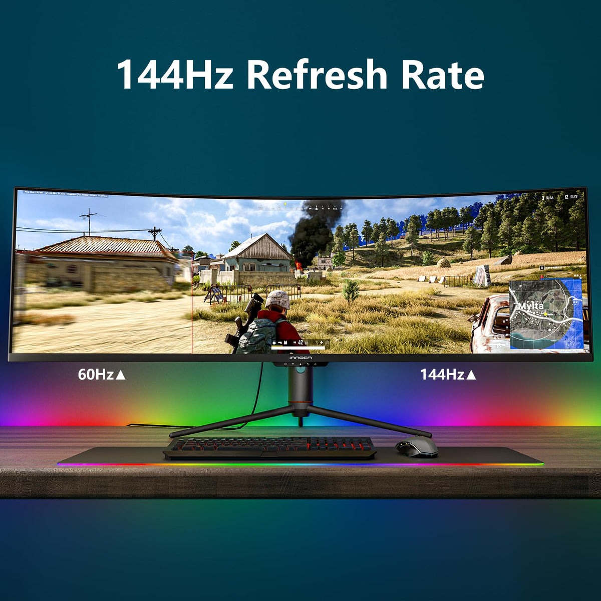 49" Curved Ultrawide Gaming Monitor 144Hz Y926352