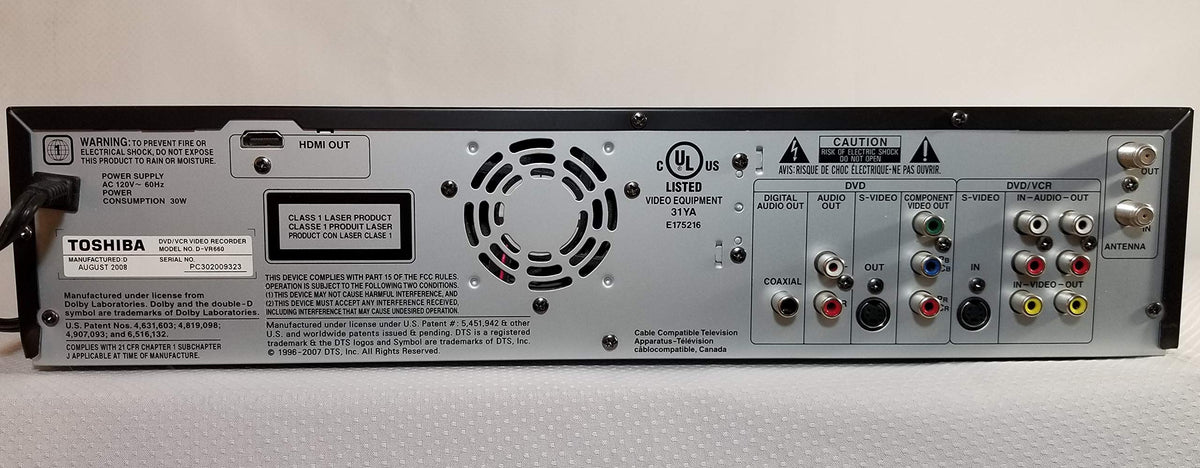 1080p Upconverting VHS DVD Recorder A294