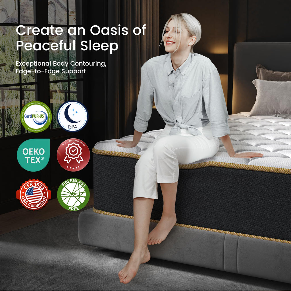 Full Size 8 Inch Gel Memory Foam Hybrid Mattress M832804