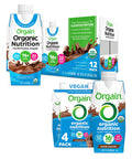 Organic Vegan Plant Based Nutritional Shake, Chocolate Vanilla, 11 Fl Oz (Pack of 4) Q150185