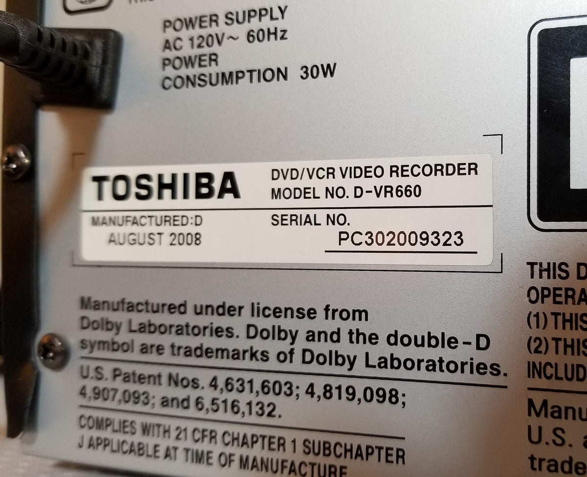 1080p Upconverting VHS DVD Recorder A294