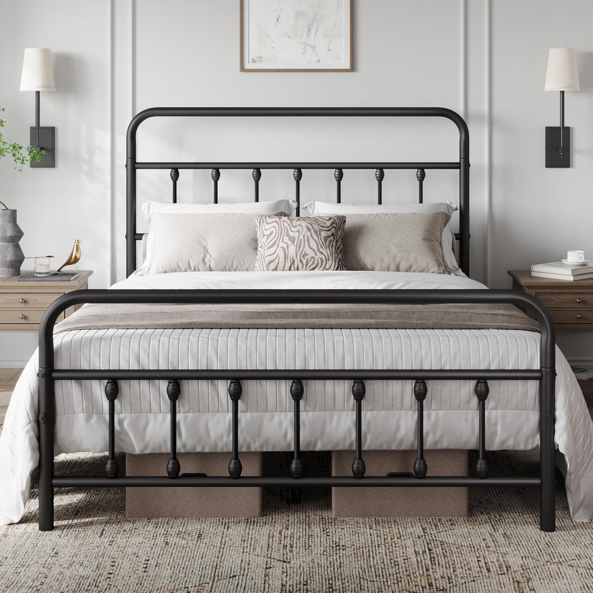 Queen Metal Platform Bed Frame R54915